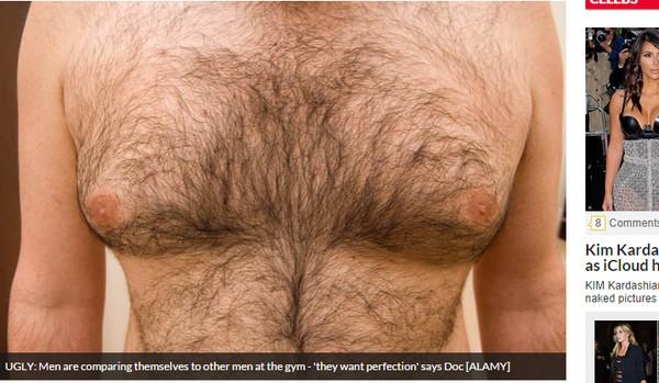 男性整形乳头风靡英国 贝克汉姆被公认形状最美