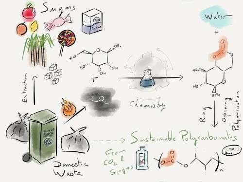 科学家用 糖和二氧化碳制成可生物降解的塑料