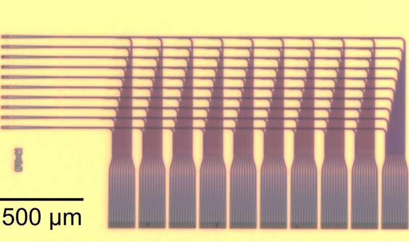 NIST chip lights up optical neural network demo