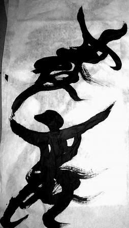 市民自创汉字造像画称能画出任何汉字(图)