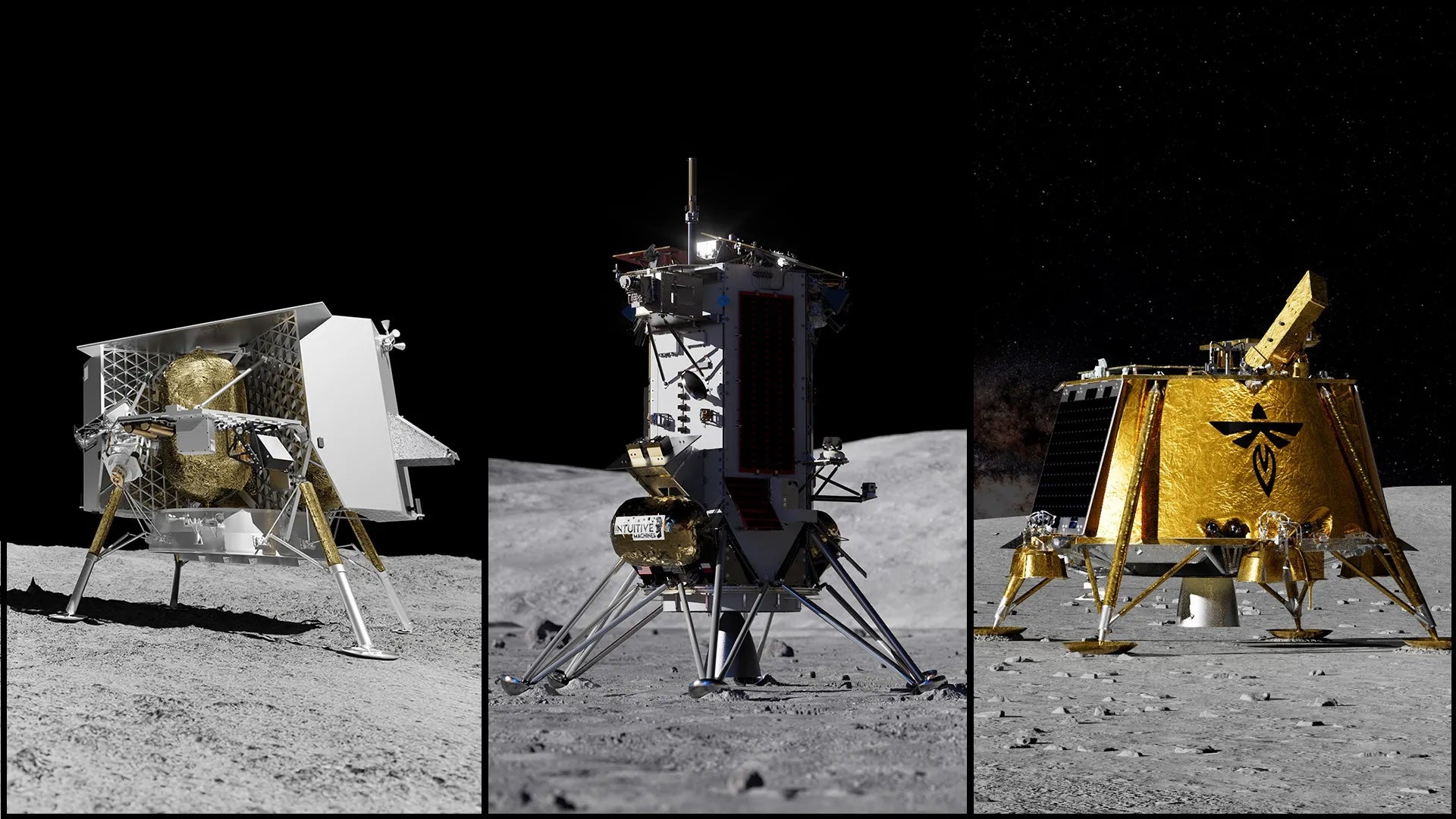 NASA掷6亿美元启动四个月球机器人任务