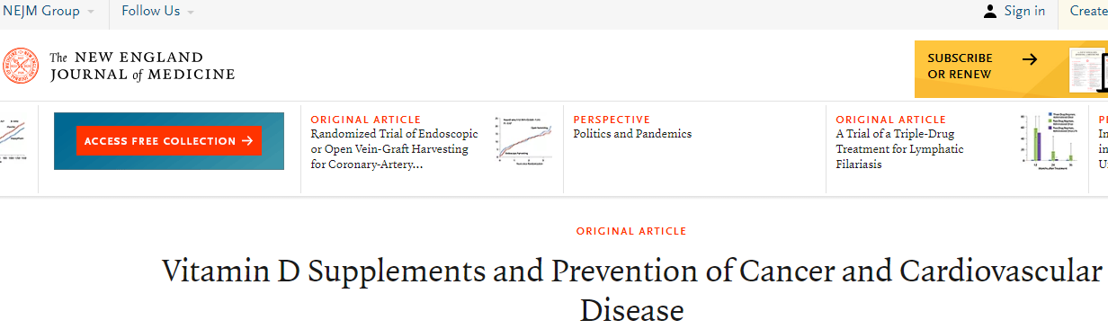 NEJM万人研究证明！鱼油和维生素D可能仅对部分人有益