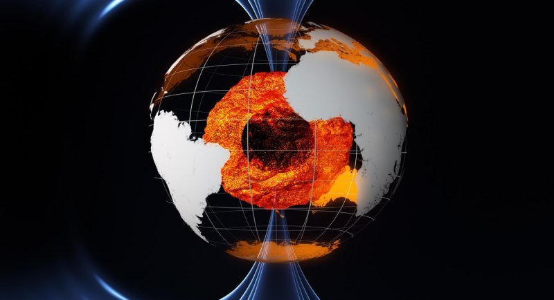 地球外核流向异常：太平洋下方十年逆转